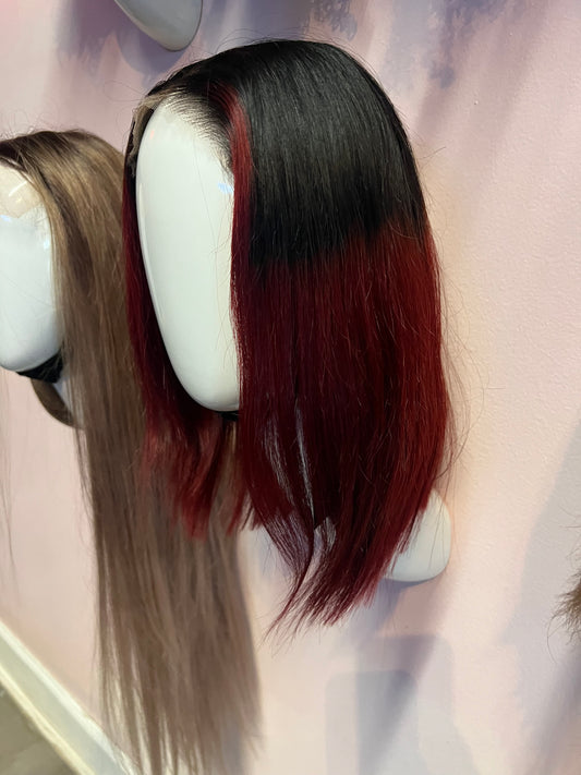 Ombré dark red
