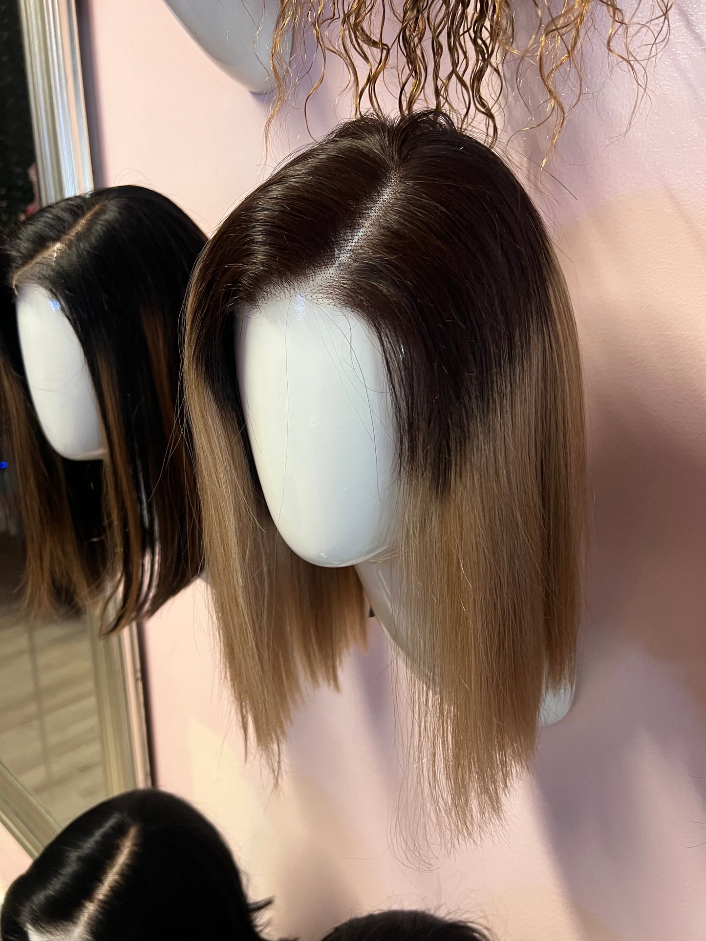 Ombré blonde bob